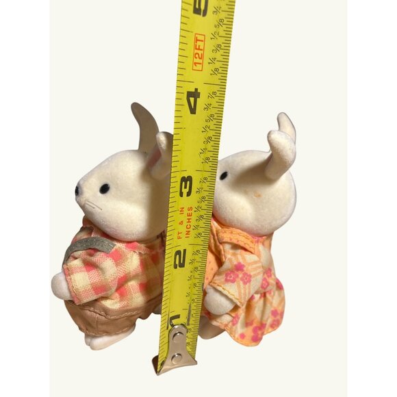 Lil Woodzeez Bunny Rabbit Couple Figurine Set - Picture 8 of 11